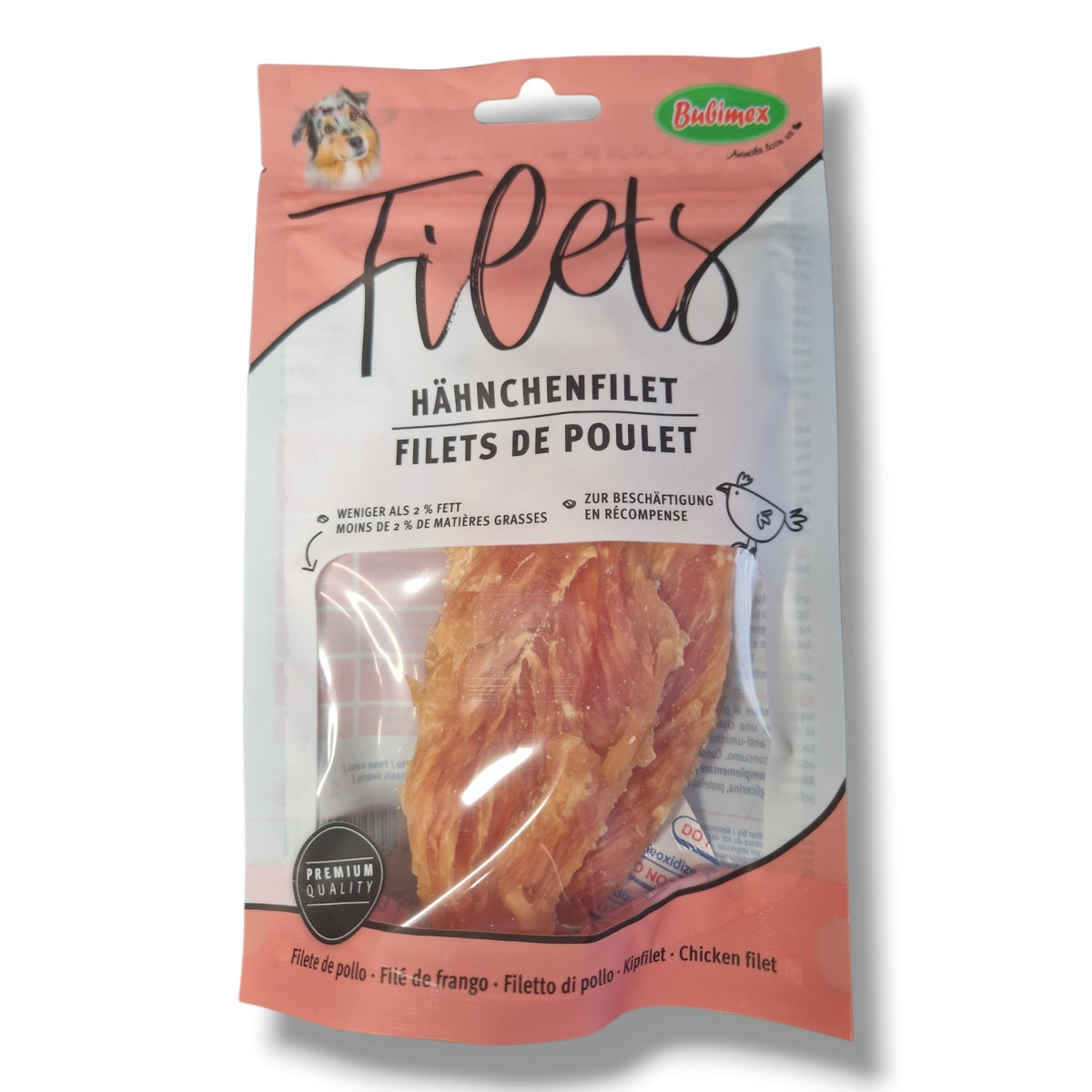 Filets de poulet en lamelles pour chien - 100 g