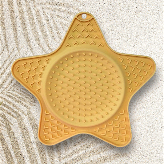 Tapis Lick'n'Snack Étoile Trixie Jaune