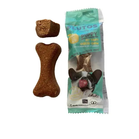 Plutos Puppy os à mâcher naturel pomme et krill pour chiot